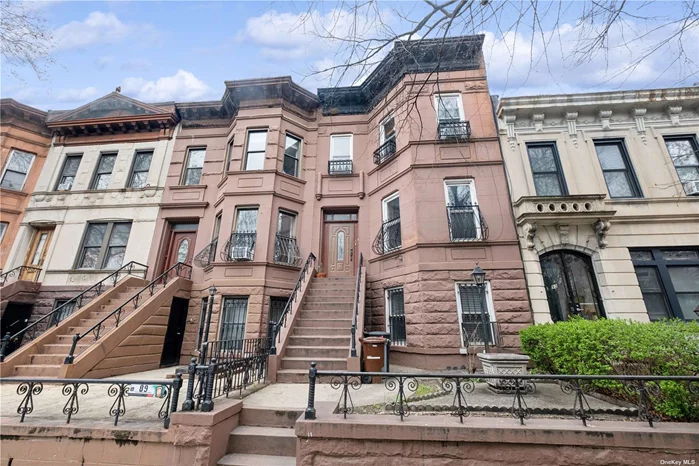 This beautiful three-family Brownstone in very historic neighborhood of Stuyvesant Height, Fulton Park area. This amazing home sits in the center of Fulton Park. This is a 3-apartment brownstone, each apartment has 2 decorative fireplaces. first apartment is a studio, the other two apartment is both two bedrooms with living and dining combo with a full bathroom. Great investment property don&rsquo;t &rsquo;miss this great opportunity. Tree lined street.