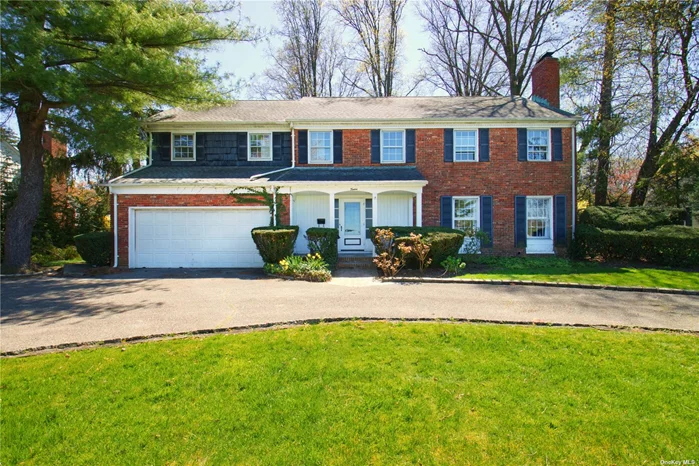 Opportunity Knocks on this 3000+ square foot colonial with great layout. First floor with hardwood floors throughout, two wood burning fireplaces, first level office with exterior entrance, and great room overlooking 100x200 pool sized property. 5 generously sized second floor bedrooms, including primary with ensuite bathroom and full hall bathroom. Central AC in LR and 2nd Floor of the home. Nearby to the Cherry Valley Country Club, Garden City Pool and shopping amenities.