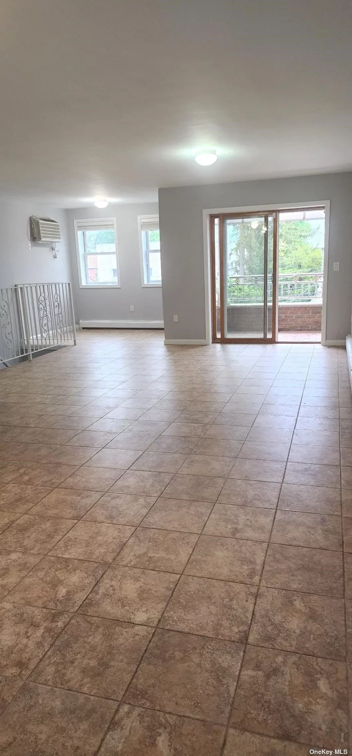 Freshly painted , large 3 bedroom unit 1040 sqft, 2 full bathrooms, private washer & dryer, dishwasher, spacious balcony 9x6, 4 closets, ceramic tiles . Master bedroom size 10 x 17 w/ walk in closet, medium size bedroom 15 x 9 , small bedroom 7 x 10. Lr/DR combined measures more than 26 x 14. This magnificent unit is located in the hearty of Middle Village, near by shopping area, public transportation, school, Juniper Park.