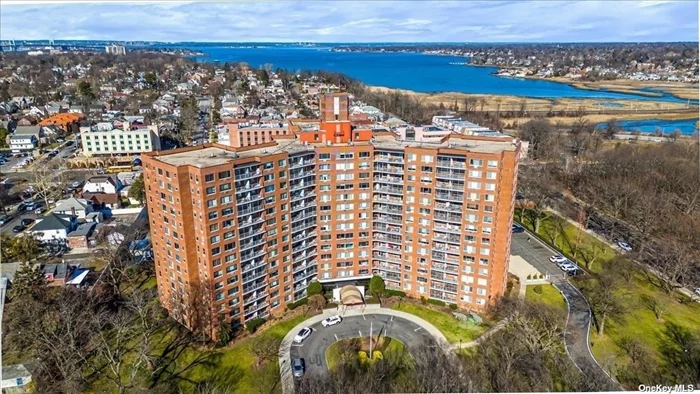 This 12th floor lakeside Tower corner unit has incredible water views!! You can see Little Neck Bay from the balcony and living room, and Oakland Lake from the second and master bedrooms, This sunny and bright 2 Br 1Bath has a large living room, second, master bedroom, dining room, Kitchen, and a full bath. Lakeside Tower is a luxury co-op with 24-hour doorman, Private parking ($62.5 per mo.) Outdoor inground pool, GYM, Playground, and storage, NO flip tax, subleasing allowed after 3 years. 10 blocks to Bell Blvd for restaurants, shopping and public transportation such as the LIRR, bus lines and express bus to the Manhattan. Don&rsquo;t miss the opportunity to make this luxury co-op your new home!
