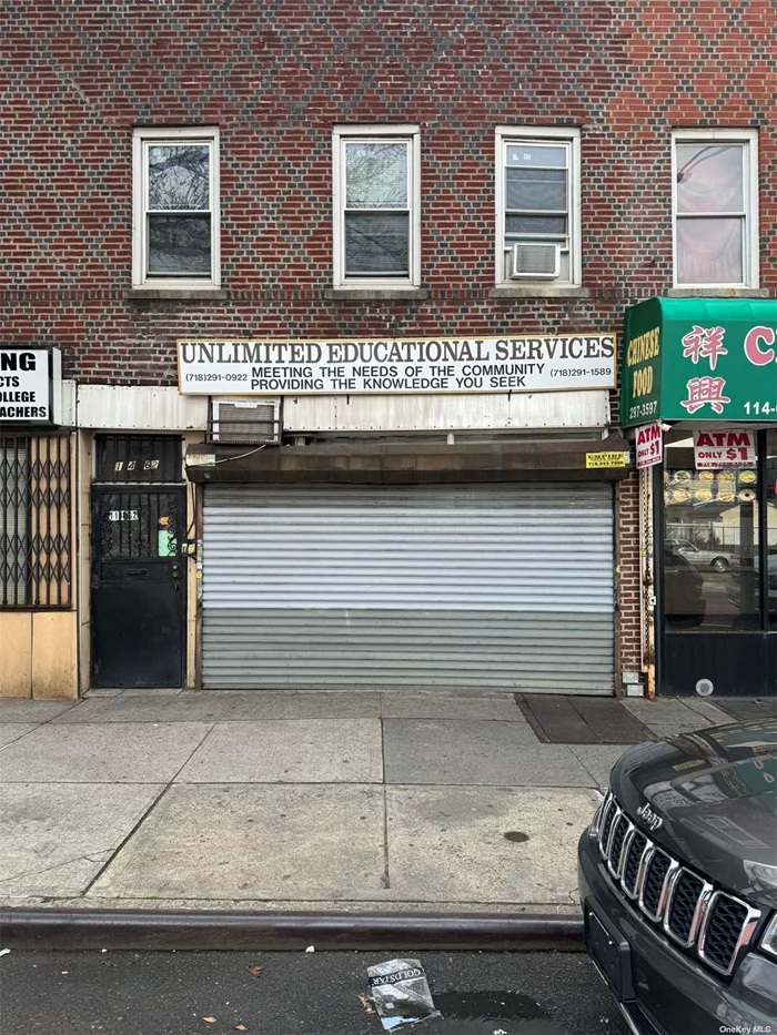 Income producing Mixed use building for sale on busy Merrick Blvd. Vacant commercial space and two rental units above. Building sold with tenants.