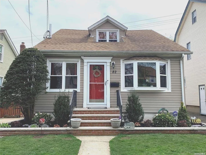 A Fabulous 3 Bedroom Cape Cod Located in the Village of Floral Park, with a Lovely Private Backyard, Down the Block from Village Rec. Center (Olympic-Size Pool, Basketball, Volleyball & Tennis Courts, Baseball Fields, etc.). Close to Village, Shops Restaurants and L.I.R.R. (35 mins to Manhattan). New Gas Boiler 2023, Whole House Filtration System with Reverse Osmosis Filter for Fridge and Kitchen Sink 2021. Front and Back New Brick Patio Pavers and Trex Deck Installed 2018. Central Air 2017. Sprinkler System in Front. LOW TAXES! After S.T.A.R. of $ 950.62 Taxes Are $ 9, 990.06. Ready to Move Right In!