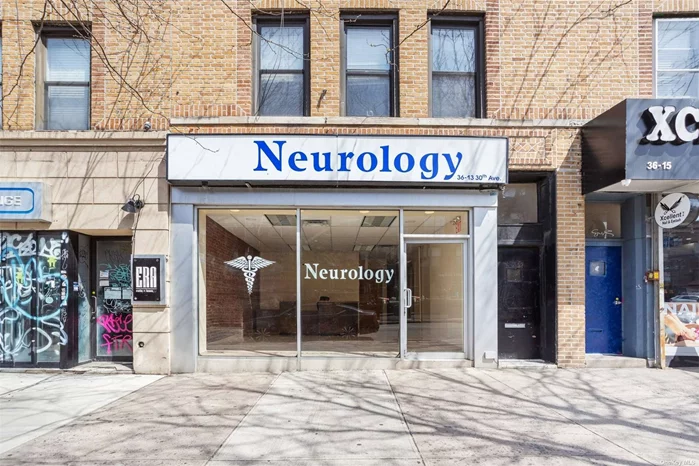 2, 000 sq ft medical office available for rent in the heart of Astoria! Currently set up with a reception area, private bathroom, and 6 private patient offices. Tons of foot traffic, less then a 10 minute walk to 30th Avenue subway station for the N/W subway lines, and steps to a large municipal parking lot. Office is ideal for an urgent care center, med spa, physician, cardiologist, pulmonologist, gastroenterologist, chiropractor, physical therapist office, dental office, etc. or any other type of office use.  5-10 year lease term with option to renew, tenant is responsible for all utilities, including water, and 50% of taxes ($4, 929).