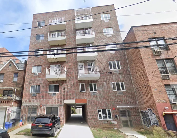 Three bedroom Condo Located In The heart Of Elmhurst. 2 huge Bathrooms one parking space in front of building. Close To Public Transportation, Highways, Supermarket, Restaurants And Shopping Center 1 Block From Subway E.M.R. Buses. Sale may be subject to term & conditions of an offering plan.