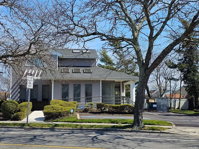 Single and Separate Office Building in the Heart of West Islip Located North of Montauk Highway and South of Union Boulevard with 1, 600 Total Square Feet on 2 Floors. Waiting Room with Skylights and Glass Block Wall, 2 Offices and Half Bath on 1st Floor. 2nd Floor has 3 Large Offices with Cathedral Ceilings and Transom Windows. Full Basement with 438 Square Feet is Additional Square Footage with 2 Finished Rooms and Storage with Half Bath. 8 Parking Spaces. Rent is $4, 267/Month . Tenant Pays Separate Gas Hot Air Heat and Electric with 2-Zone Central Air Conditioning. Not Zoned for Medical Use.