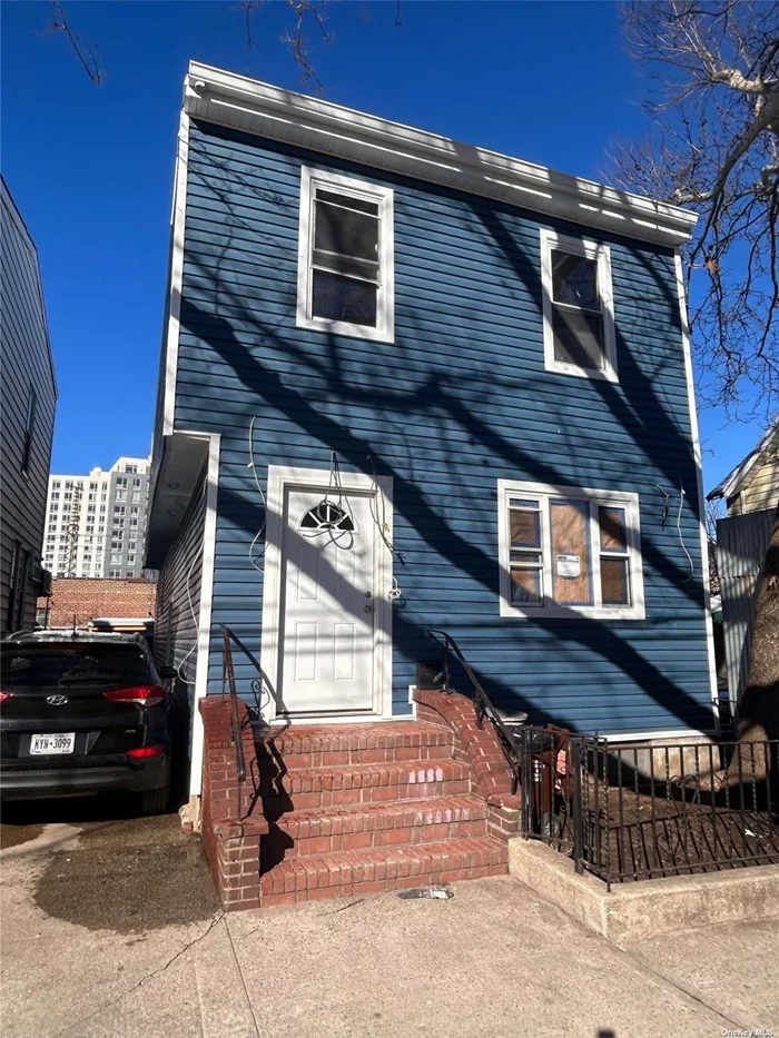 Totally Renovated. Two-family, full gut renovation, New Plumbing electrical, walls, floors, roof, and split unit. Very convenient location close to Queens Blvd, Easy access to highways, transportation, and shopping.