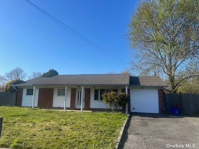 Ranch located on corner lot in the heart of Amityville! This home has 4 bedrooms, 1.5 bathrooms, kitchen has wood cabinets, Formica countertops stainless steel stove and fridge, and sliding glass doors out to spacious backyard. Close to all public transportation, parks, and shopping