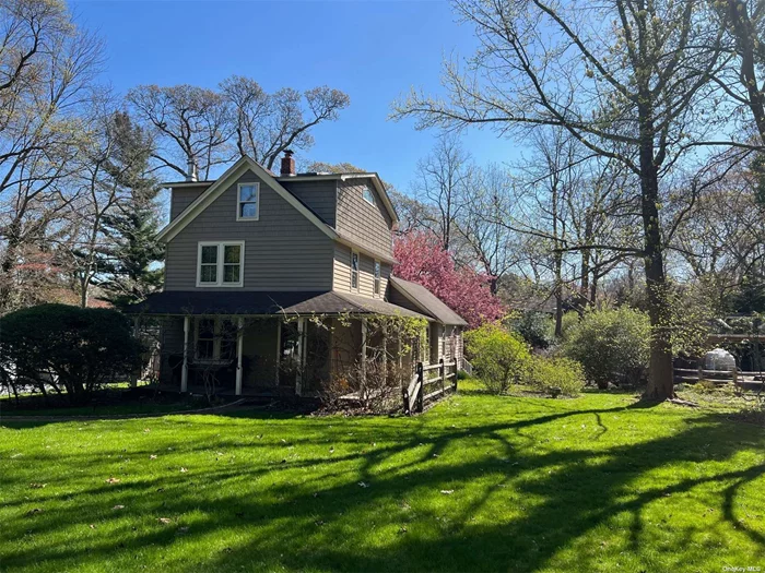 Charming 3 level colonial/oldie on water with dock. This adorable home is furnished but owner will eliminate furniture if necessary. Updated oldie on unusual lot with two sheds.