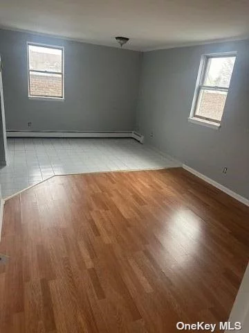 Great Location! ?Second floor 1 bedroom apartment with living room, dining area, kitchen and 1 full bath in New Hyde Park. Private indoor garage parking that leads directly into the building. Coin operated Washer and dryer in building.