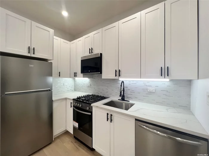 3 Bedrooms 2 Bath Unit, Move in Ready. Newly renovated with stainless steel appliances, Laundry in the Basement.  Tenant is responsible for Electricity and Cooking Gas Bill, Heating, water (hot and cold) will be provided by landlord.