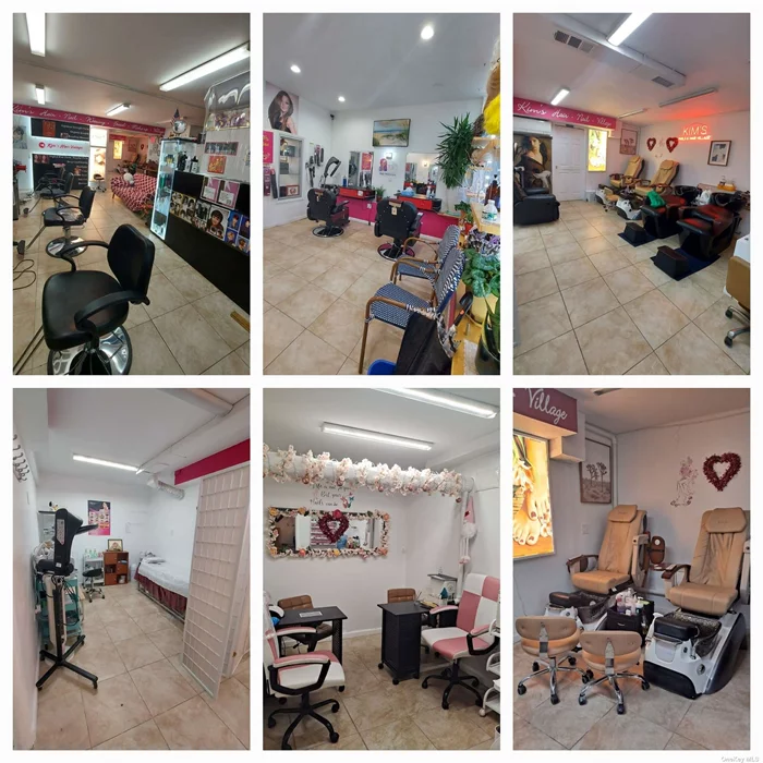 Business for sale. 6 hair chair, 2 barber chair, 2 pericure spas, 2 manicure, two more room. conveniently located in busy area.