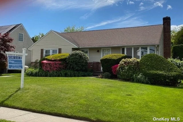 This lovely Center Hall Ranch with beautiful private backyard has hardwood floors, thermal pane windows and a finished basement with bath. Sun brightens every room including the Living Room with Large Bay Window. Walk out of the sliding glass door onto the deck to watch the fabulous sunsets. Fantastic location with easy close access to all major highways, train station, restaurants and stores. Syosset School District. Bring your tender loving care and make this home your own!!