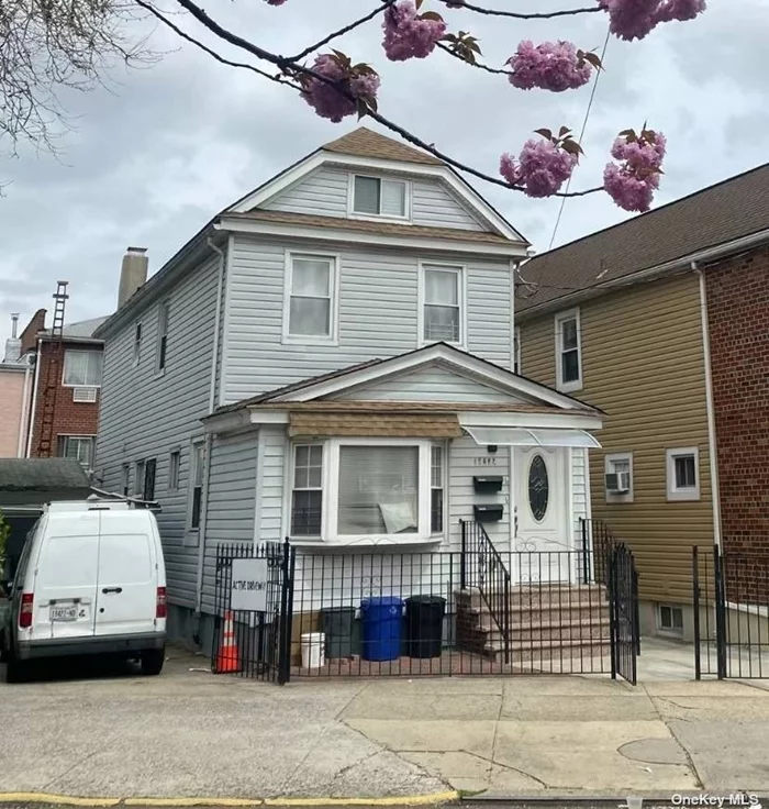 Large 2 Dwelling Detached House With Private Driveway Parking( 3 Cars), Excellent Condition. Features 4 Bedrooms, 2 Living Rooms, 2 Kitchens, 3 Full Bath. Finished Basement With A Separated Entrance. Finished Attic Space For Storage Or Home Office. 10 Years Of Roof. Near 7 Trains Roosevelt Ave.