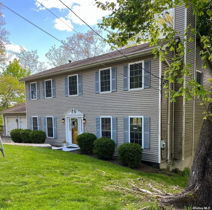 Available 7/15. Tenants are packing. Welcome home! 4 BR colonial on cul-de-sac street near the dynamic village of Mount Kisco. Entertain/work/ study/ zoom from home. Close to train, 684 & Saw Mill Parkway. Fresh paint. New interior doors & Baldwin hardware. Hardwood floors. Granite counters, 2 kitchen sinks, stainless appliances. Breakfast bar opens to family room. Living room w/wood burning fireplace. Formal dining room. 1st fl powder room w/washer/dryer and tile floor foyer. Glass sliders in family room and lower level offer easy access to decks with wood views. Picnic table/ planters to relax, garden & dining. 2nd fl master bedrm with en suite full bath and lg walk-in-closet with built-Ins & vanity. Hardwood floors on 2nd fl. Eastern exposure w/ natural light. 3 upstairs bedrms, 1 has built-in desk & cabinets. Lg hallway linen closet & full bath on 2nd fl. Lower level walk out and w/storage room & a potential office/playroom/gym space. 2 car garage. There is a $20/month pet rent charge per approved pet.