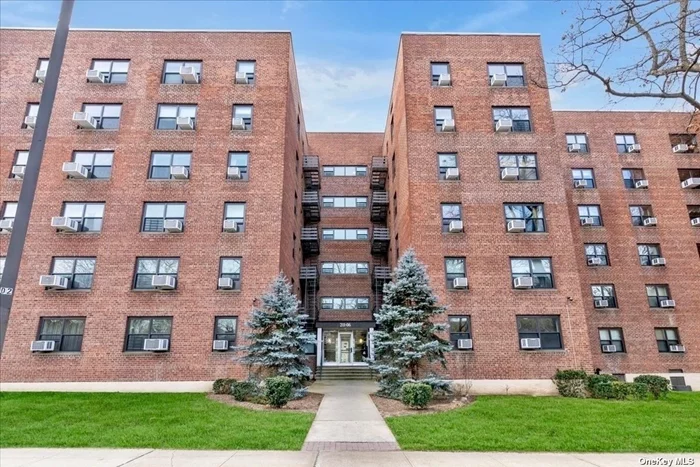 Windsor Park Coop , Largest 2 bedrooms unit, about 900 sqft, high first floor, south facing with many windows. Beautiful renovation and move in ready. Huge living room, extra large kitchen, large bedrooms both with 2 windows . Low maintenance only $861 included tax, hot water, heating and cooking gas, assigned parking available immediately with extra fee. Centrally located by the swimming pool, gym, tennis and playground. Walk to many buses and express bus, shopping center, zone for blue ribbon schools ( PS205, MS74).