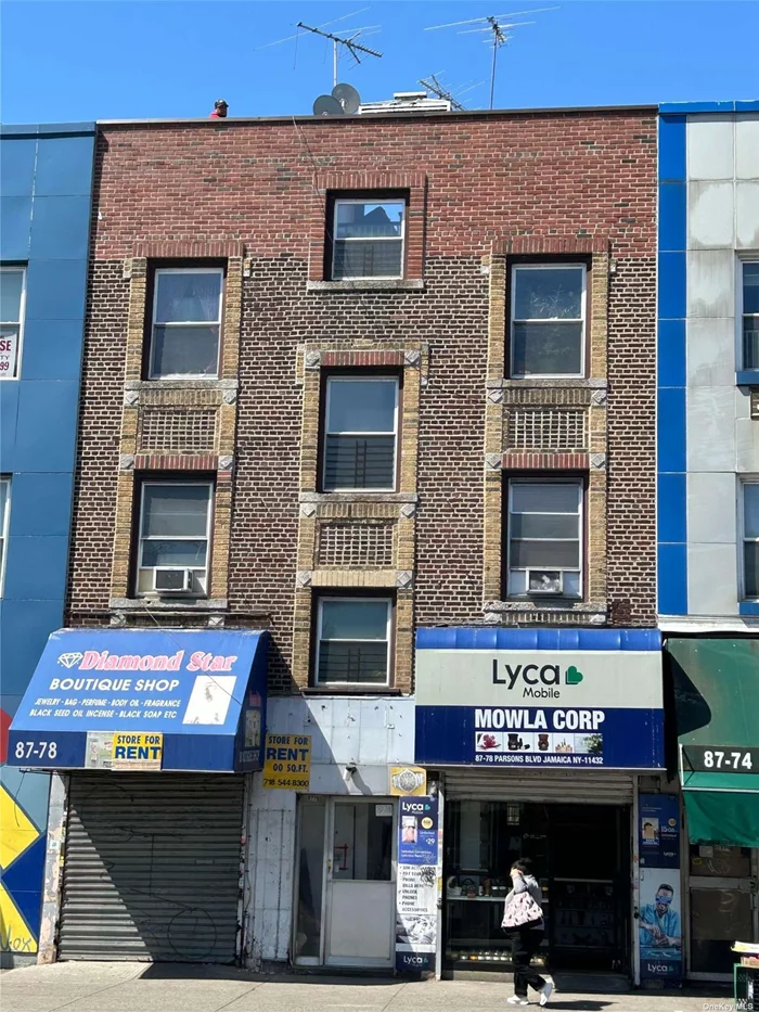 Extraordinary Investment Opportunity in the heart of the Commercial zone of Jamaica, Queens- Central To All! Nestled within the bustling enclave of Jamaica, Queens, this three story mixed-use building is located mid-block on one of the town&rsquo;s most commercial streets & within minutes of all modes of transport & shopping on either side! This rarely found type of property is an excellent investment opportunity as is, or has tremendous upside based on an R7A, C2-3, C1-2 zoning which will allow for up to 13, 000 SF buildable!  Don&rsquo;t miss out on this once in a lifetime opportunity!