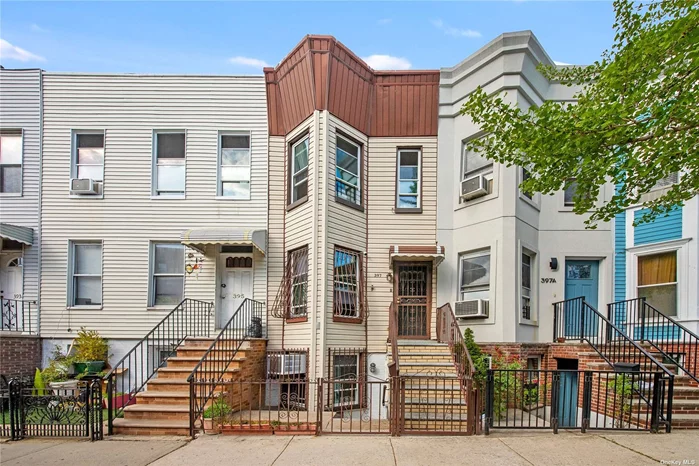 Presenting a charming 3-story, 2-family townhouse in Park Slope, complete with a spacious backyard measuring 12&rsquo;5 x 58&rsquo;. Situated on a 12&rsquo;5 x 100&rsquo; lot, with a building size of 12&rsquo;5 x 42&rsquo;, this home offers plenty of space. Inside, you&rsquo;re greeted by a cozy living room on the lower level. The kitchen, with its granite countertops and island, is perfect for gatherings and leads out to the backyard - an ideal spot for entertaining and additional storage room in the back. Also on this level, you&rsquo;ll find a full bathroom and a laundry room. Upstairs, the second floor boasts three bedrooms and another full bathroom, providing ample space for the family. The top floor features a separate one-bedroom rental unit, complete with a bright bedroom, a kitchen/living area, and a balcony overlooking the backyard. Conveniently located near P.S. 10/Pre-K 280, Middle School 88, New Voices, and P.S. 295, as well as Prospect Park and various transportation options, this home is perfect for those seeking the Park Slope lifestyle. With its proximity to New York-Presbyterian Brooklyn Methodist Hospital and a variety of shopping and dining.