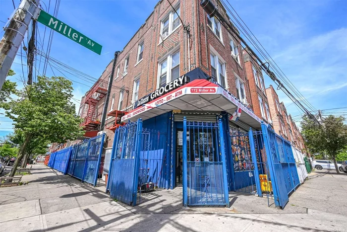 This mixed-use building, situated in the vibrant neighborhood of Brooklyn, New York, offers a unique investment opportunity with its blend of residential and commercial spaces. The property features a total of five residential units accompanied by a ground-floor grocery store, enhancing its appeal through convenience and accessibility. The residential component consists of five units that are currently fully occupied, ensuring a steady income stream. Each unit is designed to offer comfort and functionality to meet the needs of urban living. The layouts are thoughtfully planned to maximize space and are equipped with essential amenities. On the first floor, the grocery store serves as a local hub for residents and nearby community members, providing everyday essentials right at their doorstep. This commercial space is also fully rented, adding a valuable dimension to the property&rsquo;s income-generating potential. The building&rsquo;s location on Miller Avenue places it within easy reach of public transportation, dining, and entertainment options, further enhancing the desirability for both residential and commercial tenants. Overall, 772 Miller Ave represents a well-maintained property with a balanced mix of residential and commercial uses, making it an attractive option for investors looking to capitalize on Brooklyn&rsquo;s dynamic real estate market.