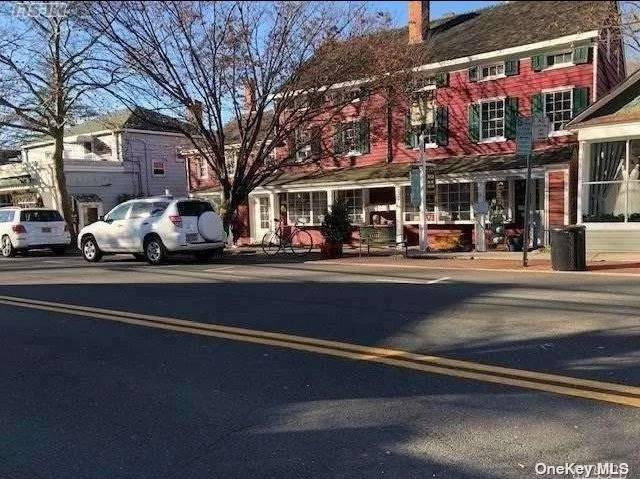 Updated main street level storefront, on route 25A in the heart of historic Cold Spring Harbor. Approx 640 sqft, retail space, backing to onsite parking, deck, and main entrance on Main St. Located across from free municipal parking lot plus street parking, nearby post office and restaurants, waterfront park, and heavy weekend foot traffic.