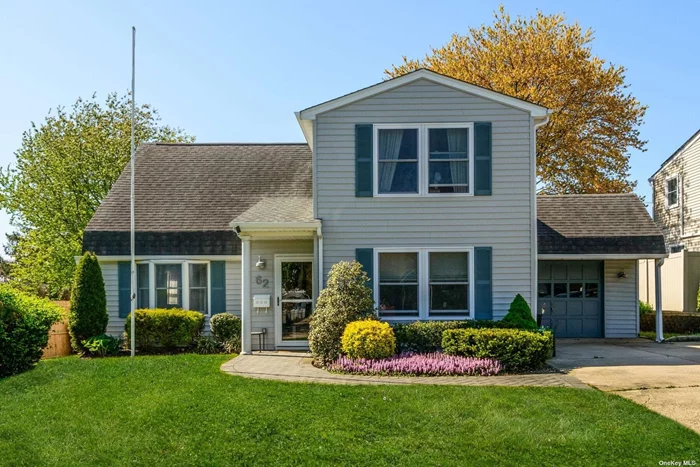 Welcome to this dream expanded and dormered cape, renovated top to bottom between 2013 and 2018, making it move-in ready for you. Extended eat-in kitchen, almost unheard of in Levittown, boasts tons of space, built-in bench seating (with storage!), pantry, coffee station, plenty of counter space, and all-new stainless appliances from 2018. Open floor plan living room/dining room with fireplace, full bath, and a spacious bedroom/office/laundry room (with its own entrance) complete the first floor. Second floor includes another full bath, a nursery/kid&rsquo;s room, a primary bedroom with oversized walk-in closet, and a second large bedroom with cathedral ceilings. Tons of natural light throughout the home! A new paver walkway plus well-maintained landscaping give this home tons of curb appeal. Enjoy your 1.5 car garage with plenty of storage, and large backyard with tons of shade, a patio and newly built playground. Move right in!!