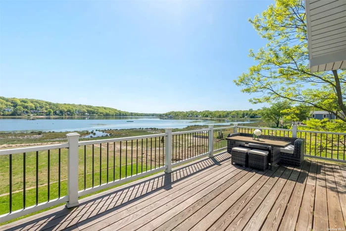 Halfway to the Hamptons - This stunning waterfront home in Bayville is a coastal gem, offering breathtaking views of Mill Neck Bay from nearly every room. Boasting 4 bedrooms and 4 bathrooms, it&rsquo;s designed for a luxurious lifestyle by the water and an entertainer&rsquo;s dream. The first floor den with sliders to the backyard provides serene water views, while the open layout upstairs maximizes waterfront vistas from the kitchen, living room, and dining area. The primary suite exudes luxury, complemented by two more bedrooms and 2 full bathrooms. With a two-car garage and proximity to town amenities, along with mooring and beach rights, this home is perfect for water enthusiasts. Located just 25 miles from NYC, it effortlessly combines a waterfront lifestyle with city convenience. Close to shops, restaurants, marinas and offers beach and mooring rights.