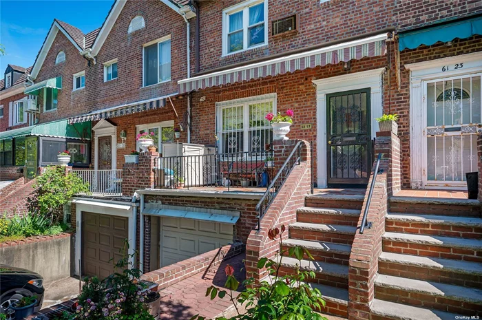 Welcome to this delightful brick townhouse nestled in the heart of Rego Park. Boasting a versatile layout and the potential to convert to a 2-family dwelling, this property offers a rare opportunity for both investors and homebuyers alike. Key Features: Bedrooms: 3 spacious bedrooms provide ample accommodation for families or guests. Bathrooms: Enjoy the convenience of 2 full bathrooms, enhancing comfort and functionality. Dining: A formal dining room sets the stage for memorable gatherings and intimate dinners. Ceiling Height: Revel in the airy ambiance with 9-foot ceilings, creating an open and inviting atmosphere. Flooring: Hardwood floors throughout add warmth and elegance to every room. Parking: Benefit from a private 1-car garage and driveway, ensuring hassle-free parking in the bustling city. Lot Size: Situated on an expansive 150-foot-long oversized lot, offering abundant outdoor space for relaxation and entertainment. Orientation: Facing south/east, the home is bathed in natural sunlight, creating a bright and cheerful interior ambiance. Location: Conveniently positioned near public transportation routes and within the sought-after Rego Park School District, providing easy access to amenities and quality education.