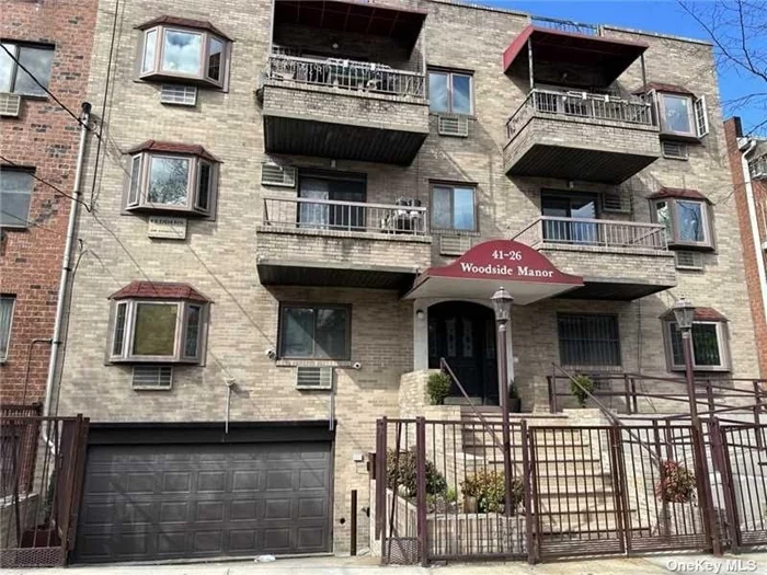 Affordable Condo located in the heart of Woodside. Unit features: Lr/Dr, efficient kitchen, two good sized bedrooms, full bath and balcony. Washer/Dryer in the unit. A title parking space including. Near all shoppings & transportations. Minutes away to 74th Roosevelt Station. Don&rsquo;t miss this good deal!