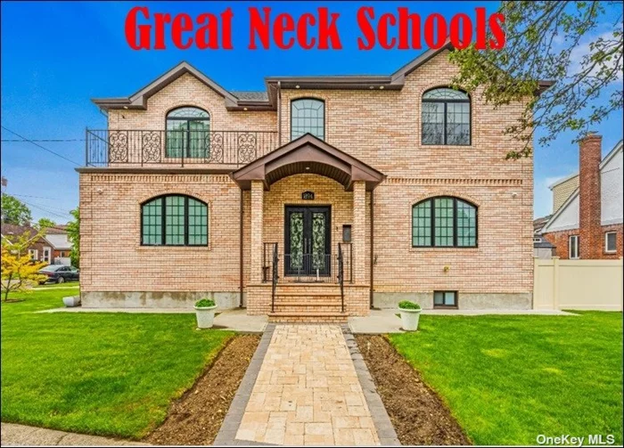 Custom built, all brick colonial. 2312 sq ft, located in the beautiful Lakeville Estates section of New Hyde Park, zoned for Great Neck South school district. The sprawling home has an open floor plan, total 4-bedrooms, including two in-suite master bedrooms with walk-in closets (one on each floor) and 4 full bathrooms, living room with a fireplace, dining room, kitchen with stainless steel appliances and an island. Additionally, the lower level features a full finished basement with a legal full bathroom, family room. 2 zoned natural gas heating and central A/C&rsquo;s