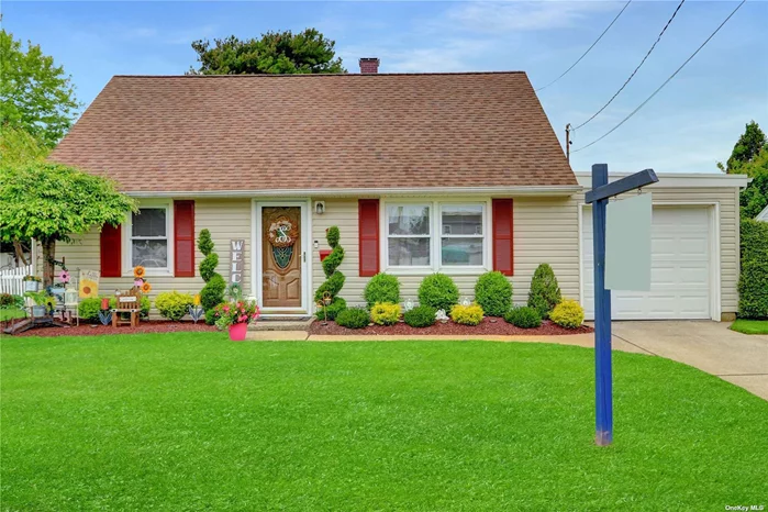 Great expanded cape on a quiet block with garage, 4 bedrooms 1 bath, 2nd floor has 2 large bedrooms, (hall closet on 2nd floor can be used for a 2nd bathroom). Walk to school, parks, restaurants and shopping.