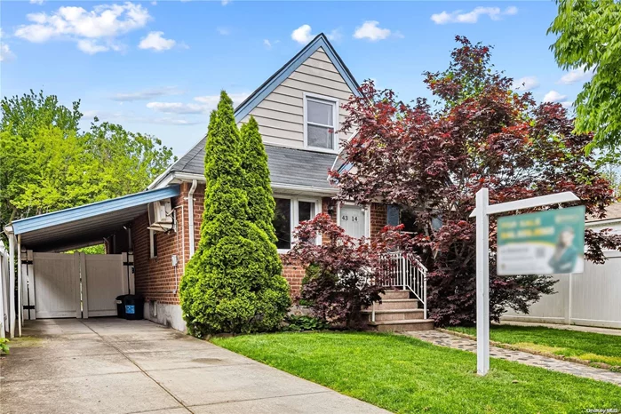 Step into this well maintained single-family home located in the heart of Bayside, offering 4 bedrooms and 3 full bathrooms. The first floor welcomes you with an inviting living room, dining area, kitchen, 2 bedrooms, and a full bathroom. Upstairs, you&rsquo;ll find two additional bedrooms and another full bathroom. The spacious basement features a laundry room, full bath, and a separate entrance. This fully detached house includes a driveway leading to the carport and a generously sized fenced backyard. Enjoy easy commuting to Manhattan via the Bayside LIRR and convenient access to the Q13 bus stop, providing direct routes to Flushing Main Street. Situated in a highly sought-after location in Bayside, near Northern Blvd and major highways, with an abundance of shopping and dining options nearby.