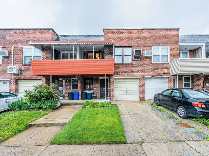 Fabulous townhouse in heart of Fresh Meadows, featuring 3 Bedrooms, 1.5 bathrooms. Covered Balcony with attached garage. Zoned R3-2 (Two Family Zoning). Nearby Public Bus Q64 to Forest Hills and Q65 to Flushing. Close to Park, Schools, Shops. WILL NOT LAST.