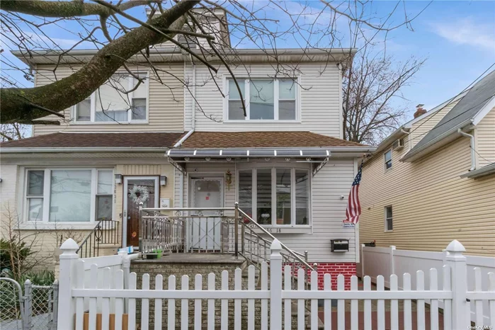 Fully Renovated 2-family house in Ozone Park. 1st Floor, 2 Bedroom, 1 Full Bathroom, a Living/Dining, and Eat in Kitchen. 2nd Floor, 2 Bedrooms, 1 Full Bathroom, Living/Dining and Eat in Kitchen. Hardwood Floor, Huge Closets. Full Finished Basement with Separate Entrance and 1 Bath. Close to Schools, shops, parks, buses, and other community amenities.