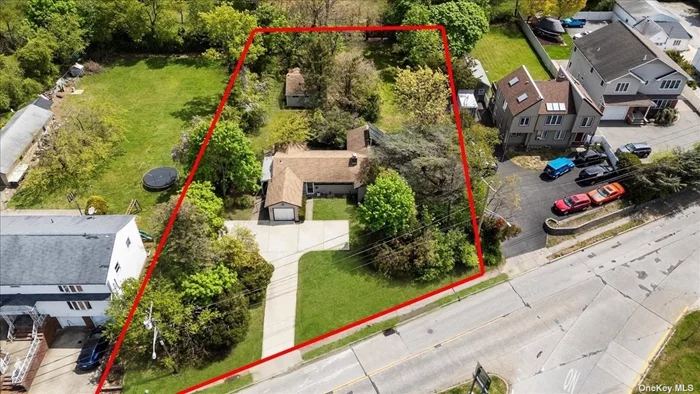Subdiviadble or Developable Lot for Residential or For 2 West Facing 60 Foot Dwellings With 60&rsquo; Of Frontage. Variance Needed For Easment & East/West Facing Subdivision. Sewer, Water, Gas On Site. Accessable To Wantagh Parkway. 60&rsquo; Frontage Minimum For Single Dwelling. Dwelling & Garage ON Property Not Represented & As Is.
