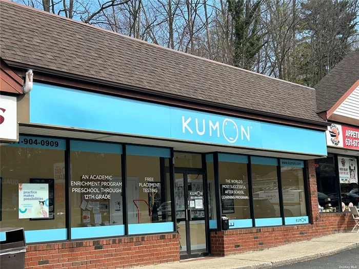 Existing And Operating Kumon Learning Center Available For Sale. Landlord Will Extend The Existing Lease To The New Business Owner.