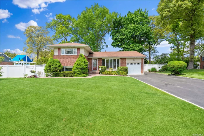 Nestled in the charming community of Commack, this splendid split-level home combines style and convenience. Upon entering the main level, you&rsquo;re greeted by a welcoming living room with newly refinished wood floors that flow into your kitchen and dining room, complete with sliding doors that open to a spacious well-manicured backyard. As you ascend to the upper level, you&rsquo;ll find the primary bedroom alongside another bedroom, both conveniently close to a newly renovated full bathroom. The lower level of the home features a cozy den with outside entrance, additional bedroom, and a half bathroom, providing ample space for activities and guest accommodation. The basement offers a bonus room with tile flooring and houses the essentials including an eight-year-old HVAC system, a 100-gallon water tank and a laundry area. This level adds an extra layer of functionality to the home! Outside, the property spans approximately .28 acres and is enhanced by a recently repaved driveway, nine zone in-ground sprinkler system, and an 8x12 shed for additional storage. The Trek deck provides the perfect outdoor space for relaxing and entertaining amidst the serene backdrop of your private yard. This residence is a true gem, offering a blend of modern amenities and classic comforts, ideal for anyone looking to create their perfect home in a desirable location.