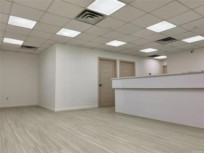 Prime Downtown Flushing location with high foot and car traffic and offers great exposure. This medical/community facility office unit is perfect for any doctors, non-profit organizations, insurance, and/or worship. Priced to sell! The net interior SF is 1000 SF. Gross SF is 1318. The space is currently set up perfectly for doctors with 5 examination rooms, a front desk, half bathroom, and a waiting area. RE Taxes $786.32/Yr, Common Charges $373.35/Mo.