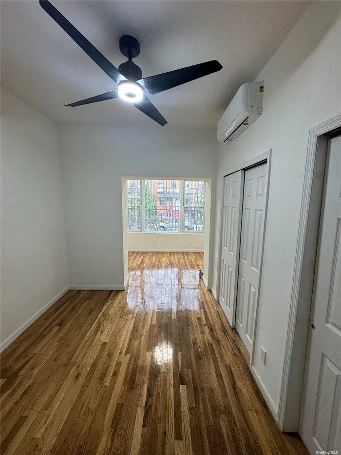 Big 2 possibly 3 bedroom on 1st floor. Has big backyard with deck. Extra room for nursery, office, or smaller 3rd bedroom. Hardwood floors. Stainless steel appliances. Gas stove. Electric & cooking gas not included. Electric & cooking gas not included. Full bathroom with tub.