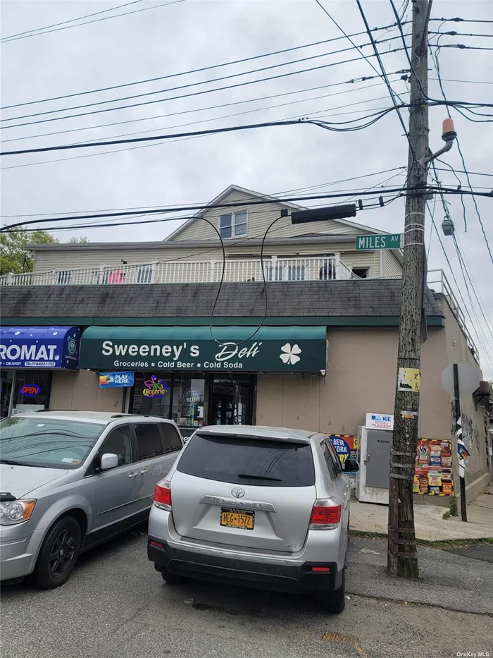 *** Great Investment Choice: Good Income Generating Property, Two Commercials Units And One Residencial Unit*** Laundromat and Deli Store, No Competition in the Neighborhood. 2nd FL: Large Residencial With Three BR, Two BTH, Kit with DR & Extra DEN Plus Huge Balcony. Laundromat Income: $36, 6000 Deli: $49, 200 Residencial: $ 30, 000 (under Market Price) Net Income: $ 81, 000/YR