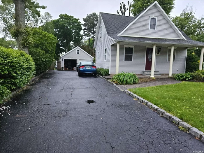 Cash offers, sold occupied and as is. No interior access. Well maintaned cape with 2 car detached garage. 3 bed, 1 bath with basement and outside entrance.