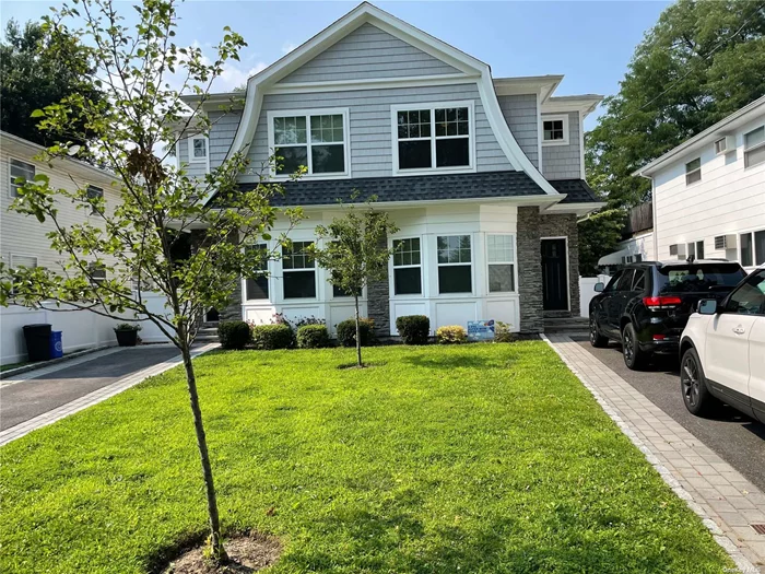Spacious Duplex featuring an open floor plan with living room/dining room, modern kitchen and powder room on the main level. The 2nd floor offers primary bedroom w/bath +2 addtl. bedrooms and full bath. Full basement with laundry. Off-street parking.