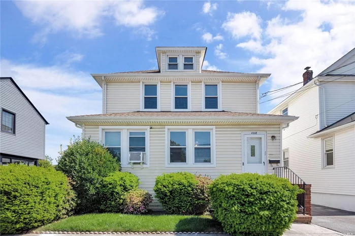 New to market, two family duplex in mid block location. with 2 sets of W/D, full basement, separate gas and electric meters, plenty of parking space, few blocks from train station and shopping. Freshly painted, roof/ siding only 7 years, updated windows and heating system, ready to move in. This one will not last!