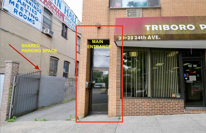 Lower level, about 1500 sf of commercial space, private entrance, private bathroom, 2 means of egress & 1 parking space. Currently built out as office space & will accommodate many commercial uses. Located between the Astoria Blvd & Ditmars stops on the N & W train line. Close to GCP, BQE & RFK bridge to Bronx or Manhattan.