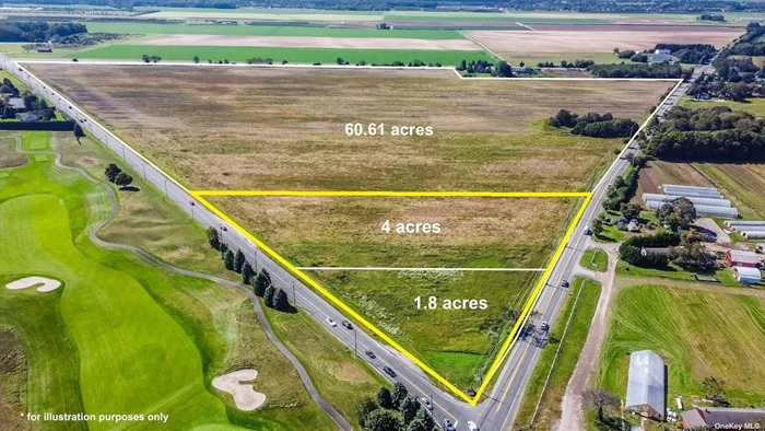 1900 Sound Ave Is 1.8 Acres, And Development Rights Are Intact. 1820 Sound Ave is 4 Acres, Development Right Intact, And Subdividable. The Property Is Leased From 2/1/2024- 1/31/2025. This Is An Opportunity Not To Be Missed! 1700 Sound Ave, 60.61 Acres, Development Rights Sold. ML#:3553969. All Three Parcels: ML#:3539965.