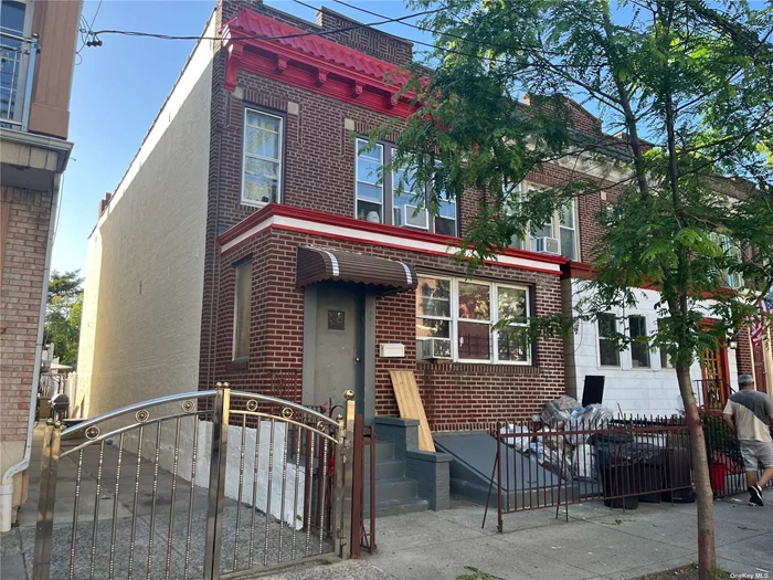 Brick Sd (2) Family House in the Heart of Ridgewood, Features 3 Bedrooms, over 4 Bedrooms,  3 Full Bath, Eat in Kitchen,  Hardwood Floors througouth, Street Parking,  Nice Backyard Close to # L train, Buses and Commercial area. Great Oportunity to own a Multifamily house in the heart of Ridgewood.