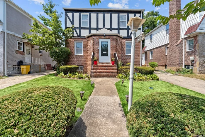 Well-maintained three-bedroom brick and stucco home with a half bath on the 1st floor and full bath upstairs. This home features an entryway foyer, wall-to-wall carpet, a formal living room, a dining room, and an eat-in kitchen. The exterior has a multi-car driveway, and the manicured lawn to the front rear of the home shows a large patio and a car garage.