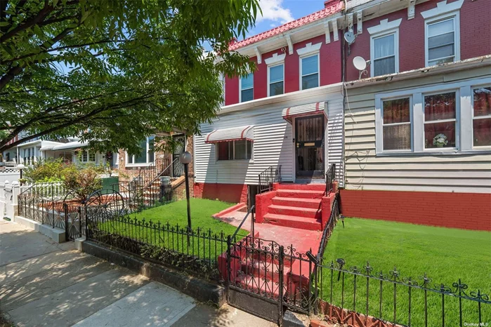 Brownsvilles best two-family family in Brooklyn, featuring 4 bedroom, two-bath brick home ready for occupancy. It has a walkout basement to the front of the home and backyard space as well ready for summer time BBQ. This home has unlimited potential.