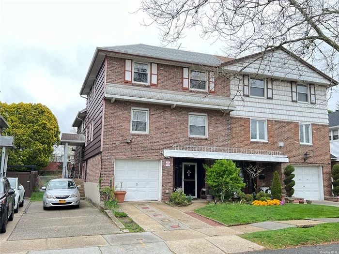 Large Semi-Detached 2 Family House In The Heart Of Bayside. Duplex 3 Bedrooms 2 Baths Apartment Over Triplex 3 Bedrooms 2.5 Baths Apartment With 23.5x54.5 Building Size. 1 Car Garage And 3 Additional Parking Spots. Blue-Ribbon Ps 203, Ms 158, Cardozo H.S. Close To Transportation, Shops, House Of Worship, And Parks. Must See!