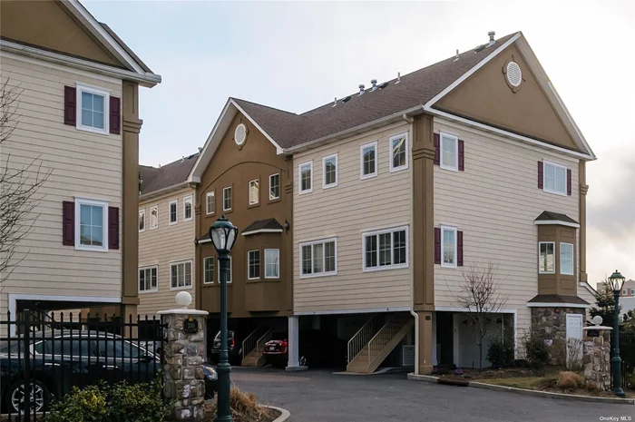 A centrally located condominium building in the heart of vibrant Westbury Village. Gated community, one car attached garage for car and storage. Light and bright and featuring open floor plan on main level then up to bedroom and bath with cathedral ceilings and up to loft-like den/home office and laundry. Gas heat, central air.
