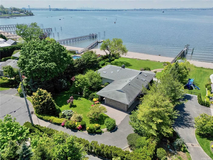 Welcome to this exceptional waterfront ranch on over an-acre lot On Long Island Sound situated on the most prestigious west side block in the Village of Kings Point with gorgeous views of Manhattan and Bridges and sunset from every room. With its prime location and expansive grounds, this property presents an incredible opportunity to renovate or build your dream home. The current residence boasts panoramic views of Manhattan and Bridges, With the most stunning sunsets creating a serene and inviting ambiance for relaxation and enjoyment. The expansive grounds offer plenty of room for outdoor activities and recreation with a private beach and dock. Whether you envision adding a pool, creating a lush garden oasis, or simply enjoying the natural beauty of the waterfront setting, this property provides a blank canvas for your imagination to run wild. Located in the coveted Village of Kings Point, this waterfront ranch offers the perfect combination of privacy, tranquility, and luxury living. Don&rsquo;t miss the opportunity to make this extraordinary property your own and create the waterfront home of your dreams in one of Long Island&rsquo;s most prestigious neighborhoods.
