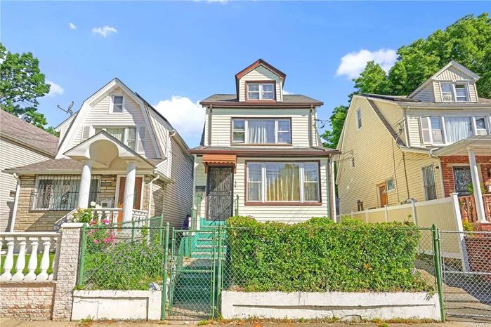 Welcome to this charming colonial detached home in Saint Albans Queens! As you enter the home, you will be greeted by a cozy living room, leading into a spacious eat-in-kitchen, a bedroom and full bathroom. As you walk upstairs, you&rsquo;ll find another decently sized kitchen, a comfortable living room, a bedroom and a full bathroom. The third floor provides an additional bedroom, apt for guests or a home office. The basement provides recreational space, suitable for entertainment or relaxation. Conveniently located near major transit hubs, commuting is made simple and efficient.